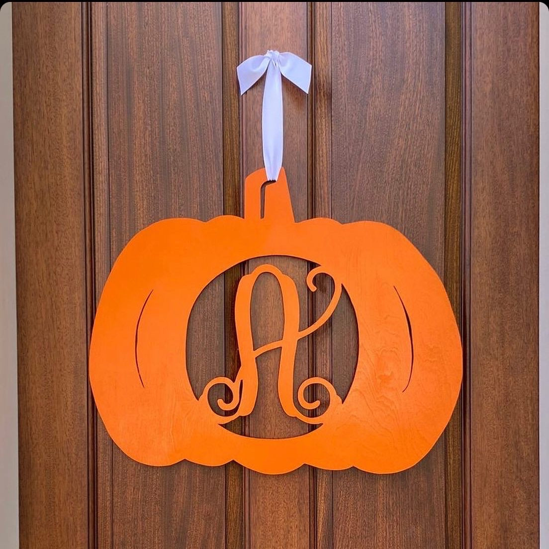 Custom Pumpkin Monogram