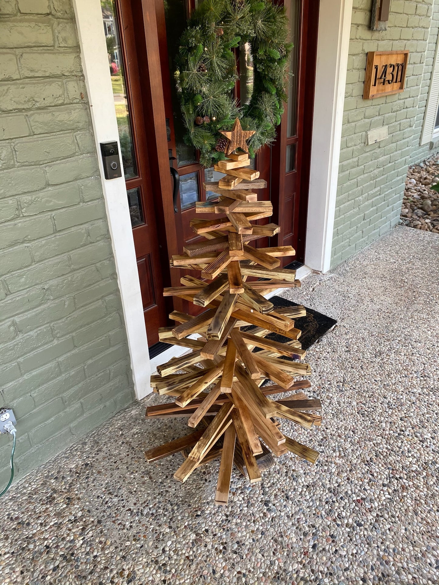 Custom Wooden Christmas Tree- 5 feet tall