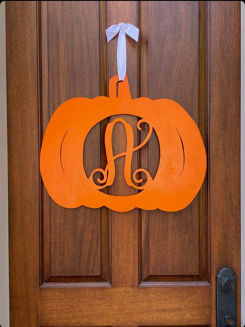 Custom Pumpkin Monogram