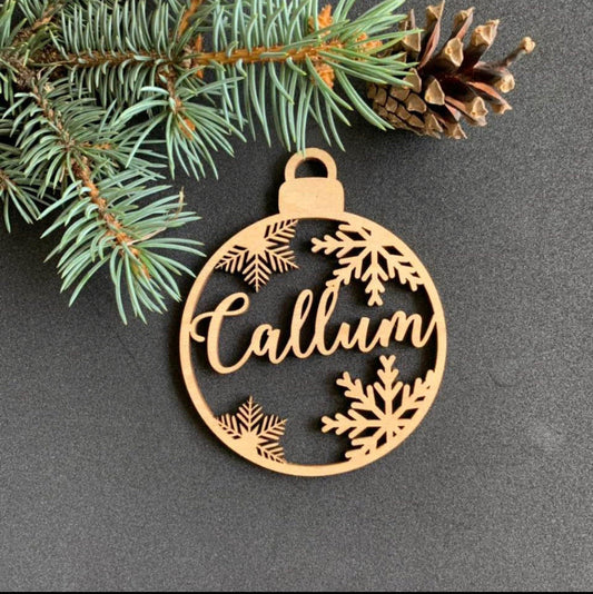 Custom Wooden Christmas Ornaments