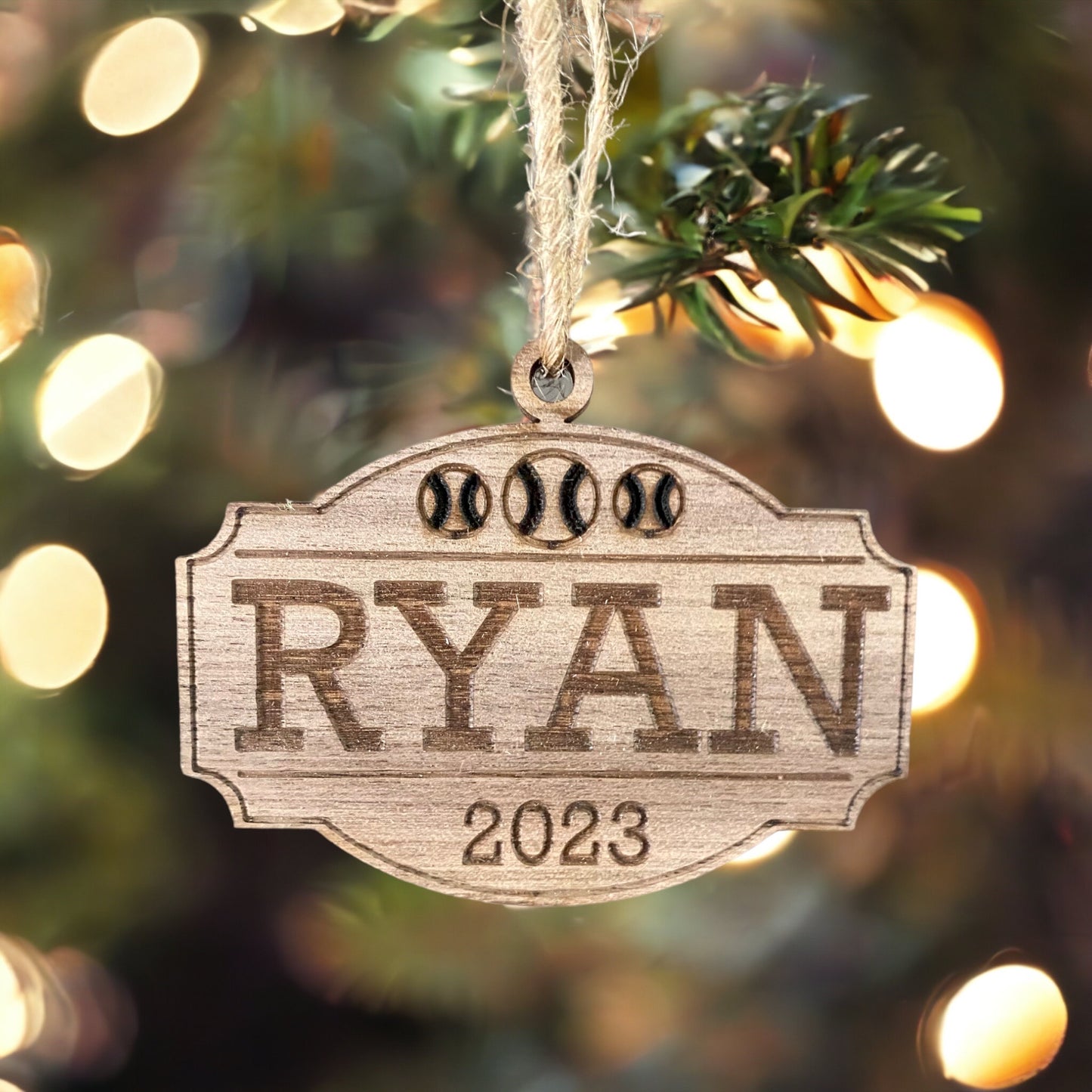 Custom Wooden Christmas Ornaments