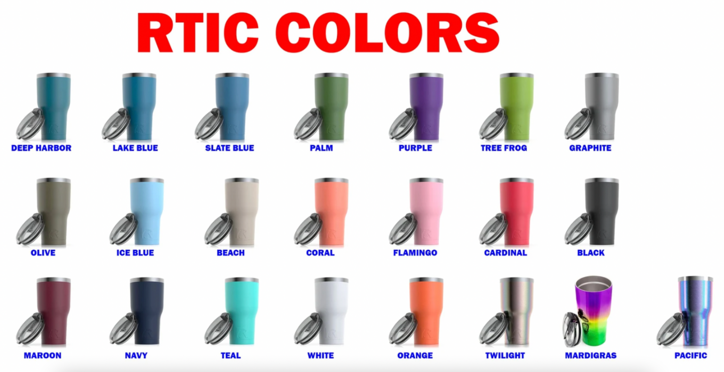 Custom Logo RTIC Tumblers