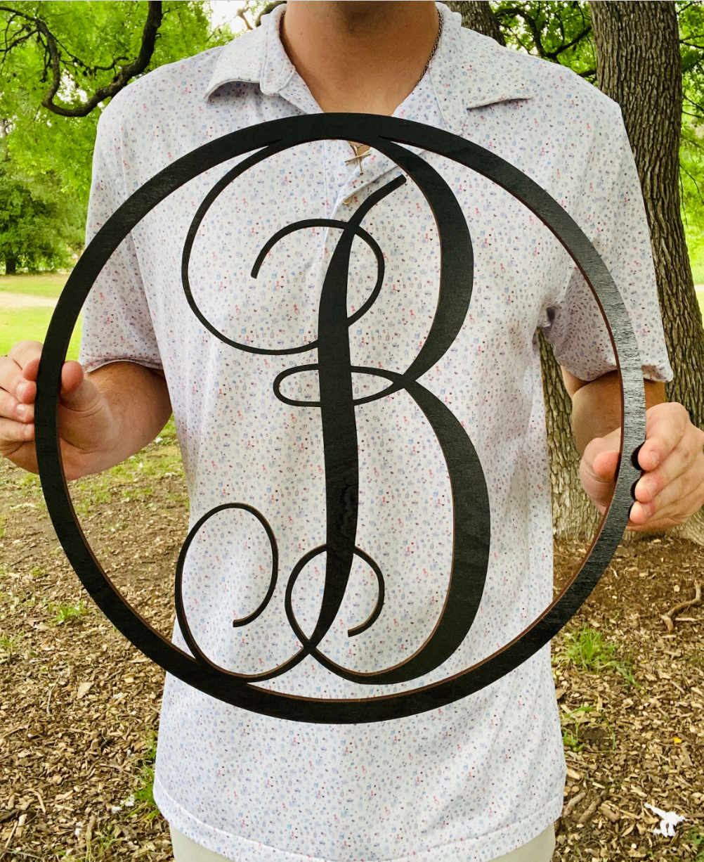 Custom Circle Letter Monogram