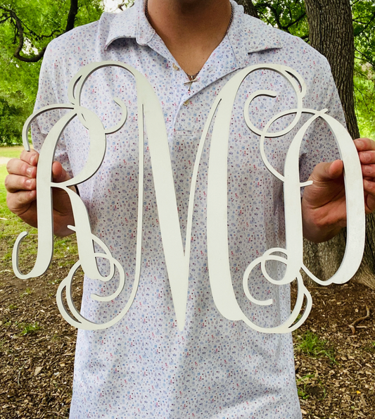 Custom 3 Letter Script Monogram