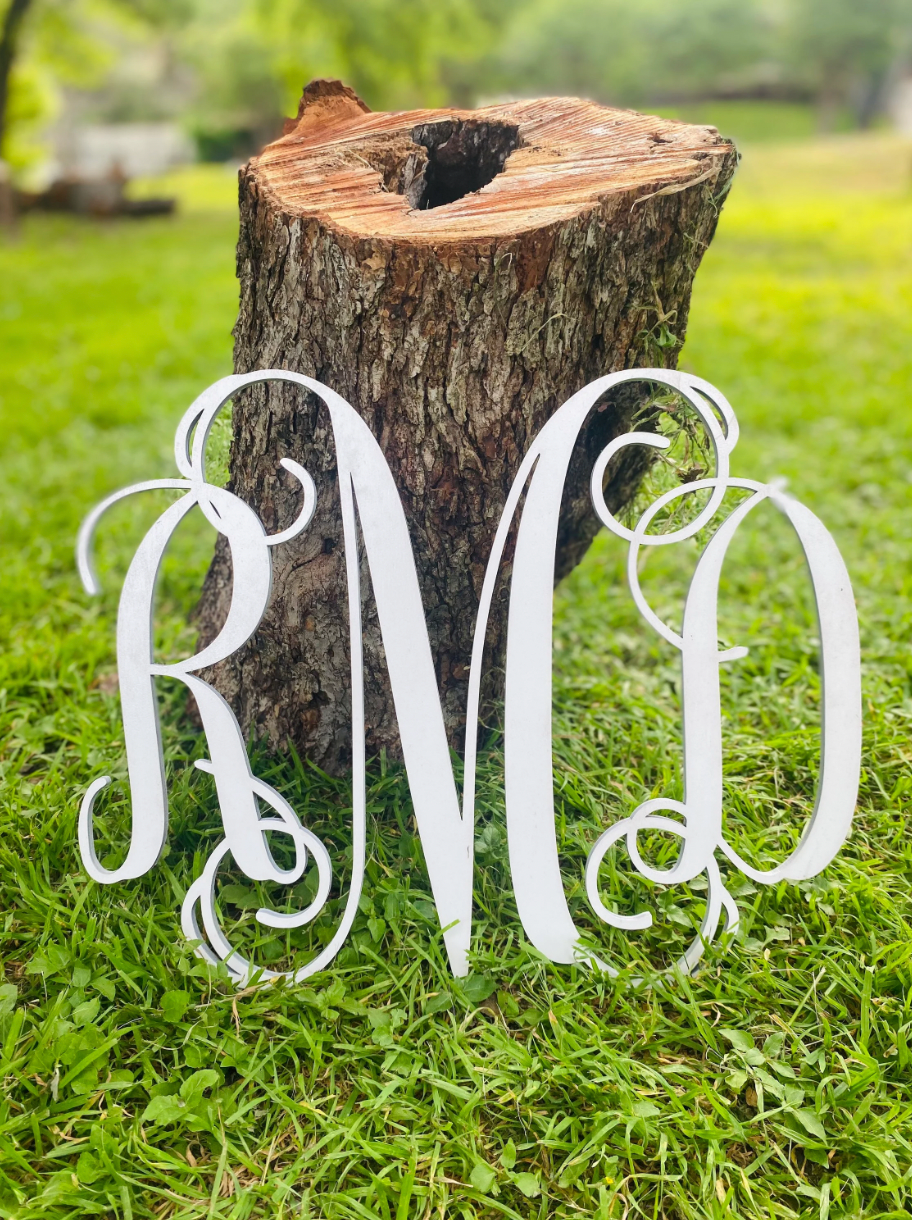 Custom 3 Letter Script Monogram