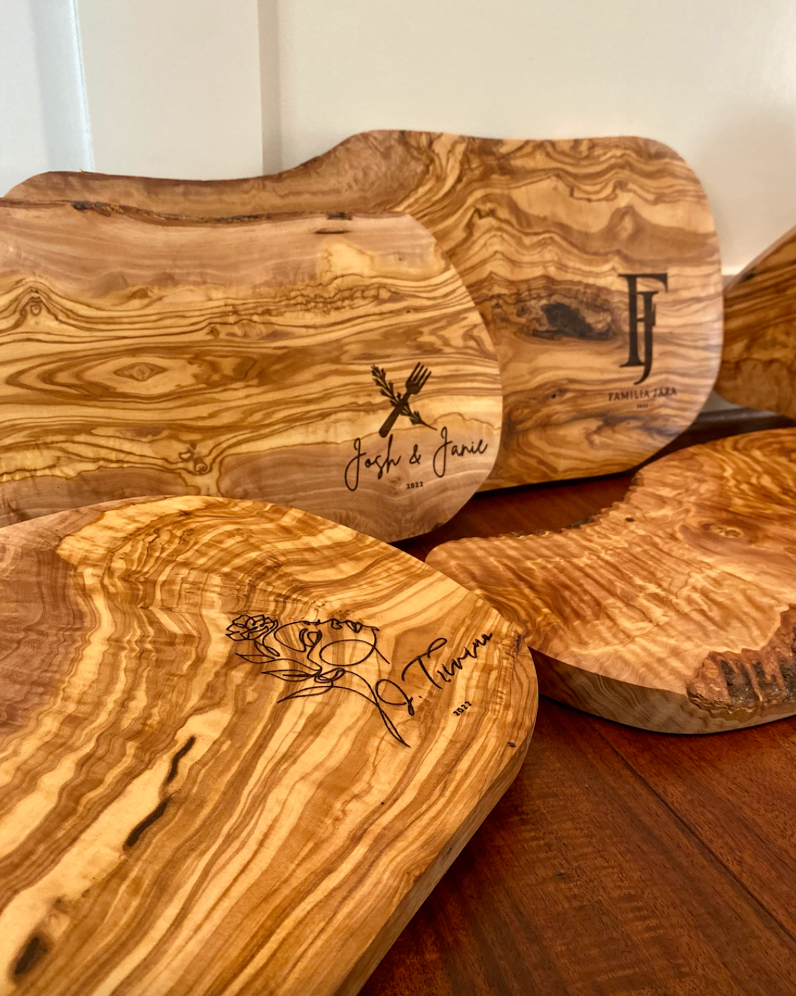 Custom Olive Wood Cutting Boards