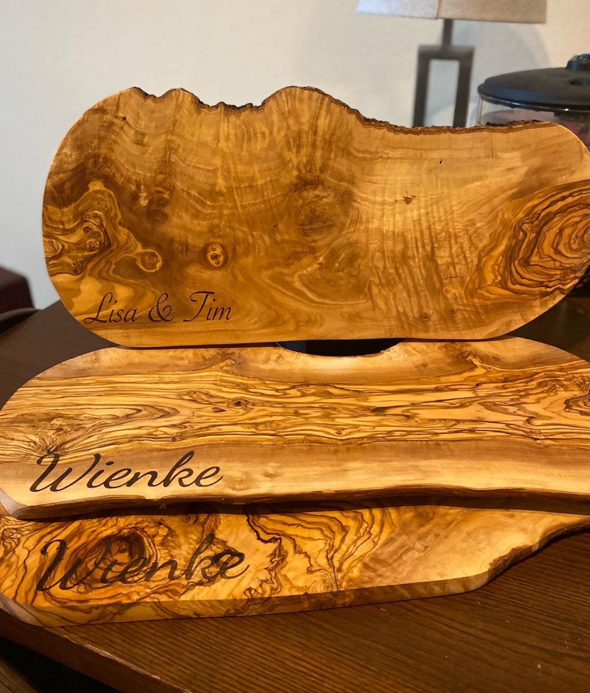 Custom Olive Wood Cutting Boards