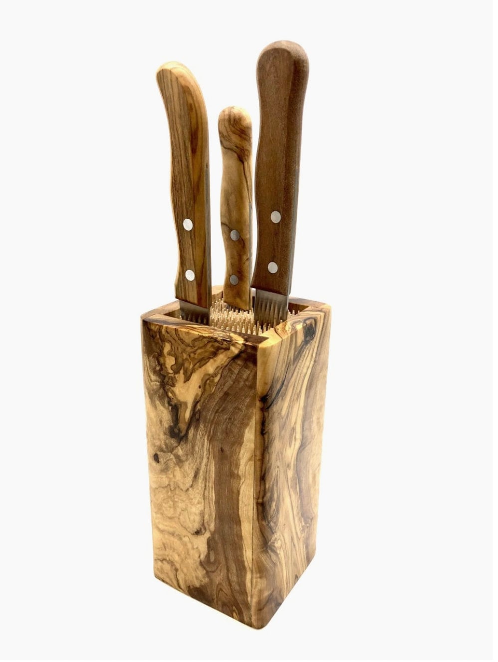 Olive Wood Knife Block