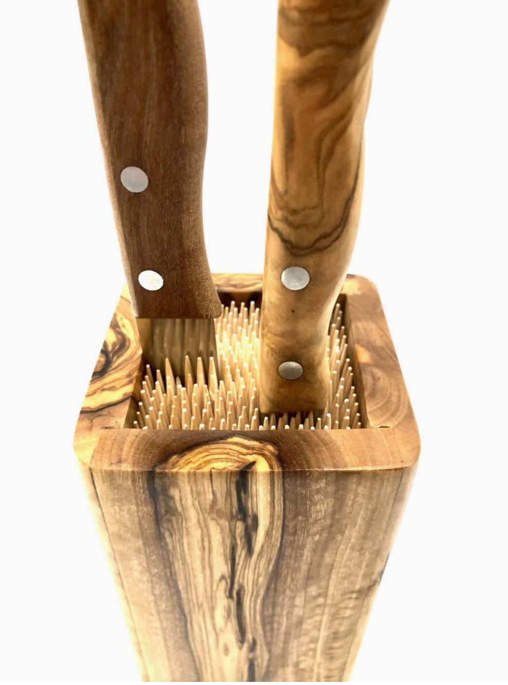 Olive Wood Knife Block