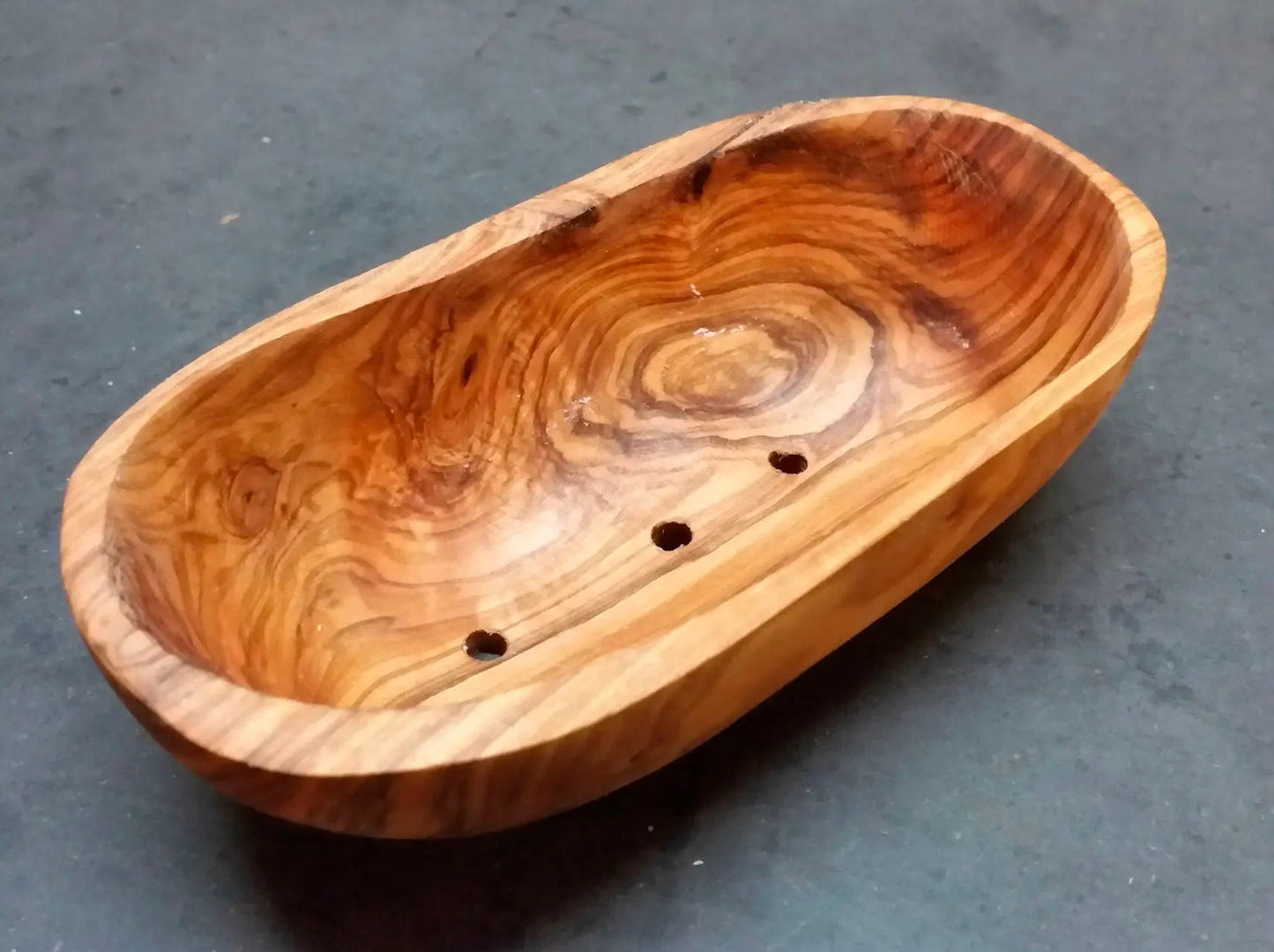 Rustic Olive Wood Soap Dish