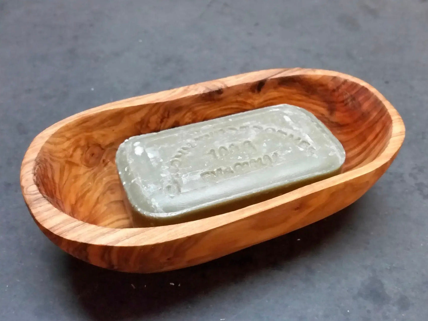 Rustic Olive Wood Soap Dish