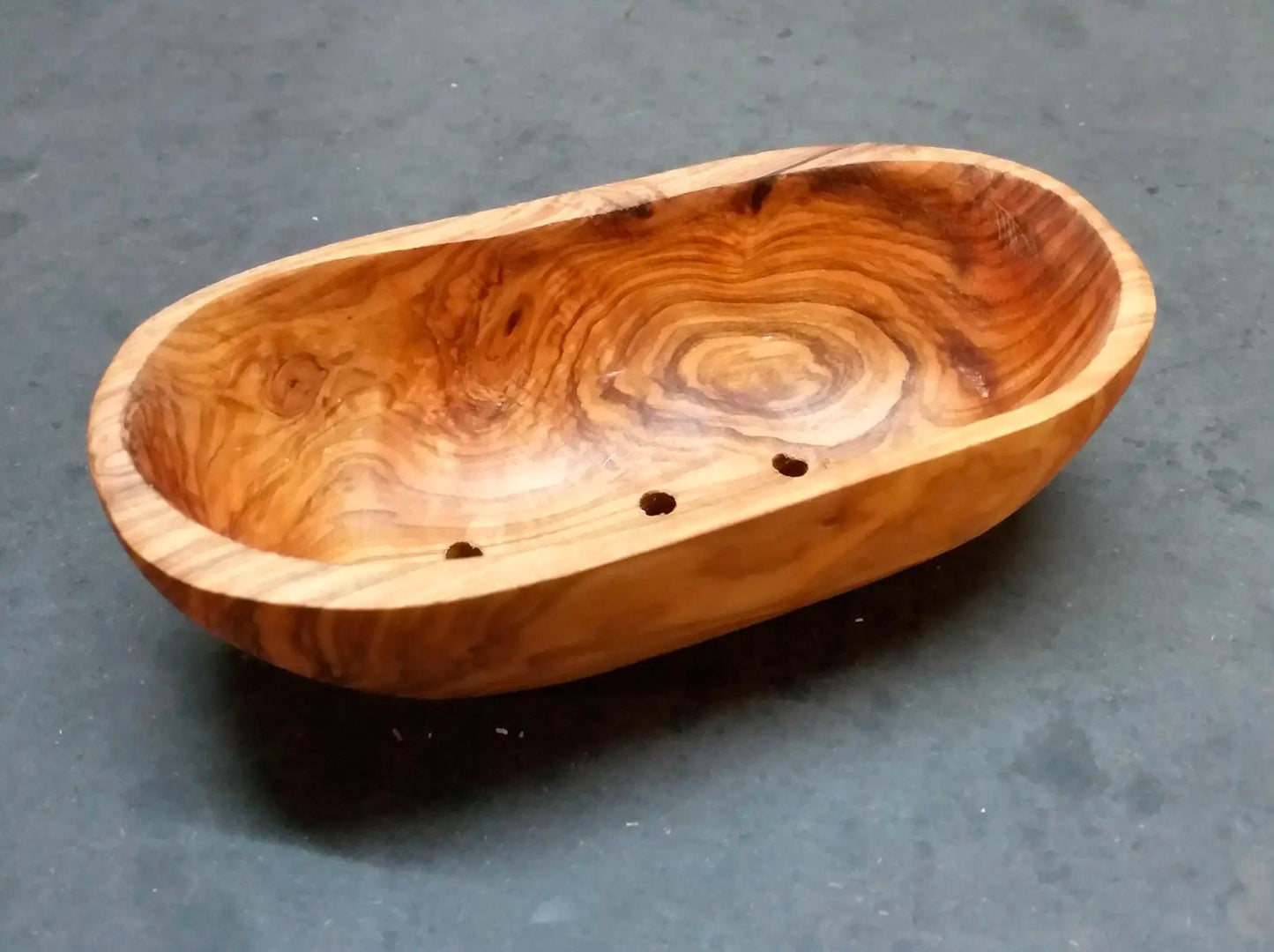 Rustic Olive Wood Soap Dish