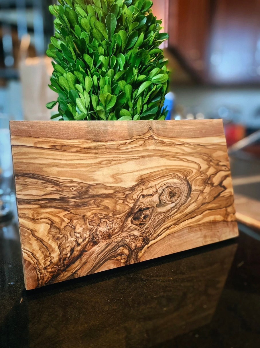 Custom Rectangle Olive Wood Cutting Boards