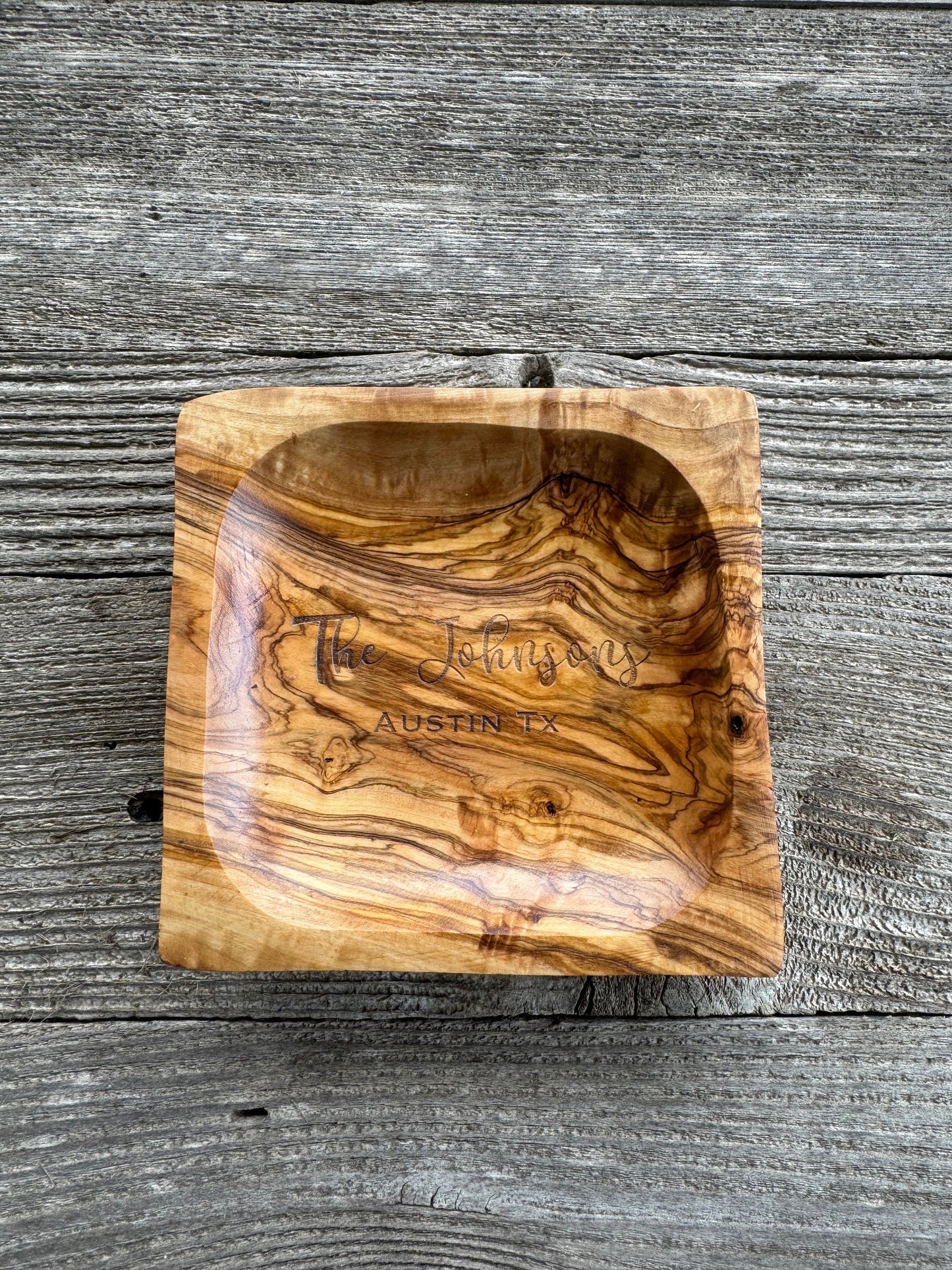 Olive Wood Catch-All Tray