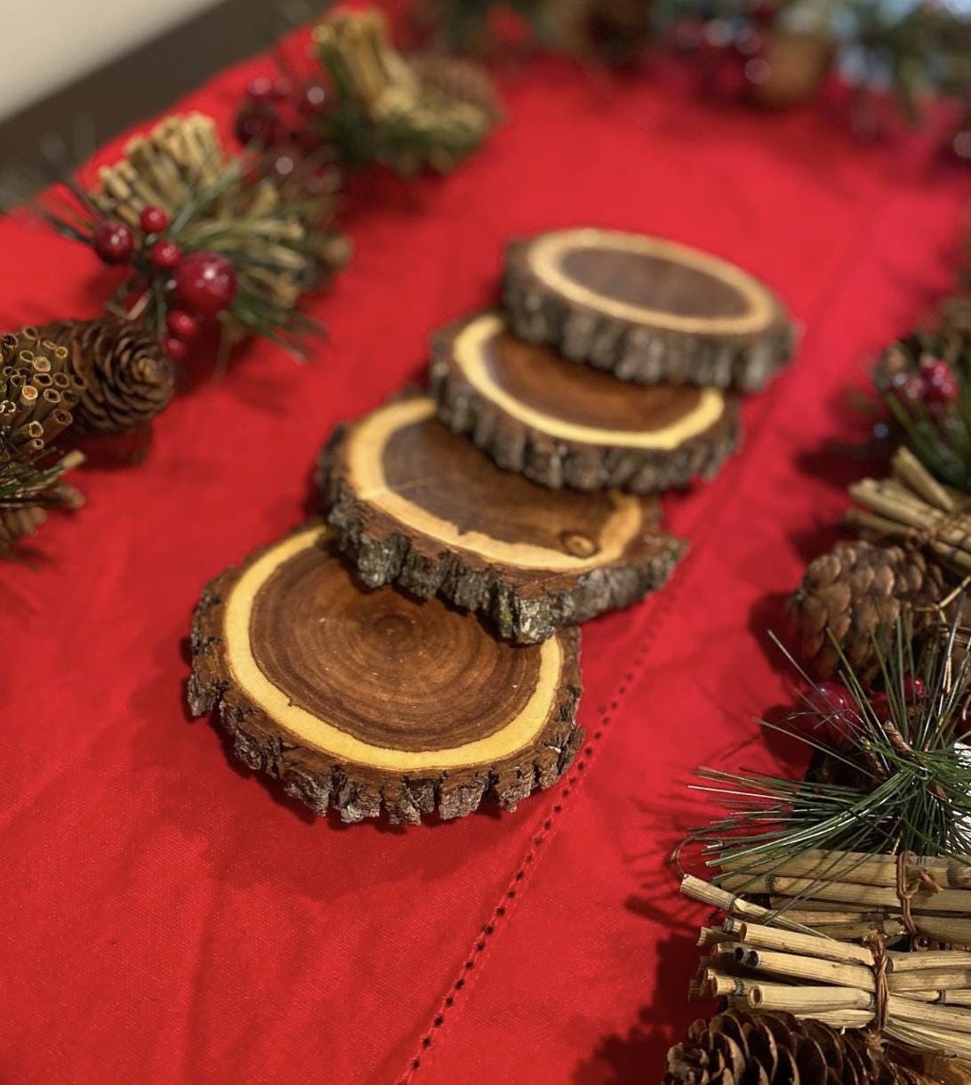 Hand-Cut Mesquite Coasters