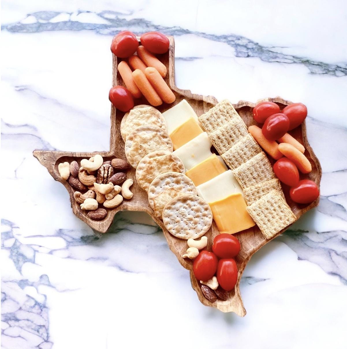 Custom Texas Shaped Serving Tray