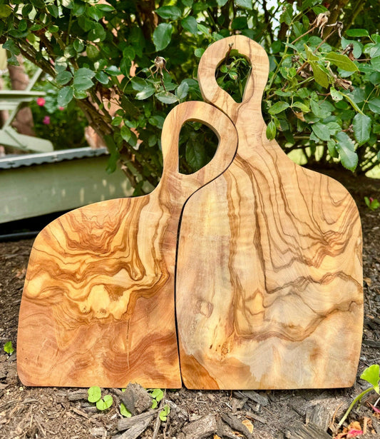 Custom Olive Wood "Kissing" Wood Cutting Board