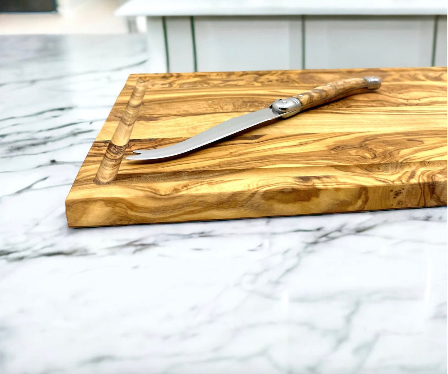 Olive Wood Rectangle Cutting Board- 16 inch