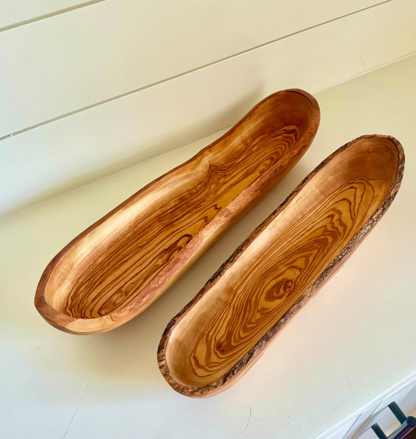 Large Olive Wood Bread Bowl