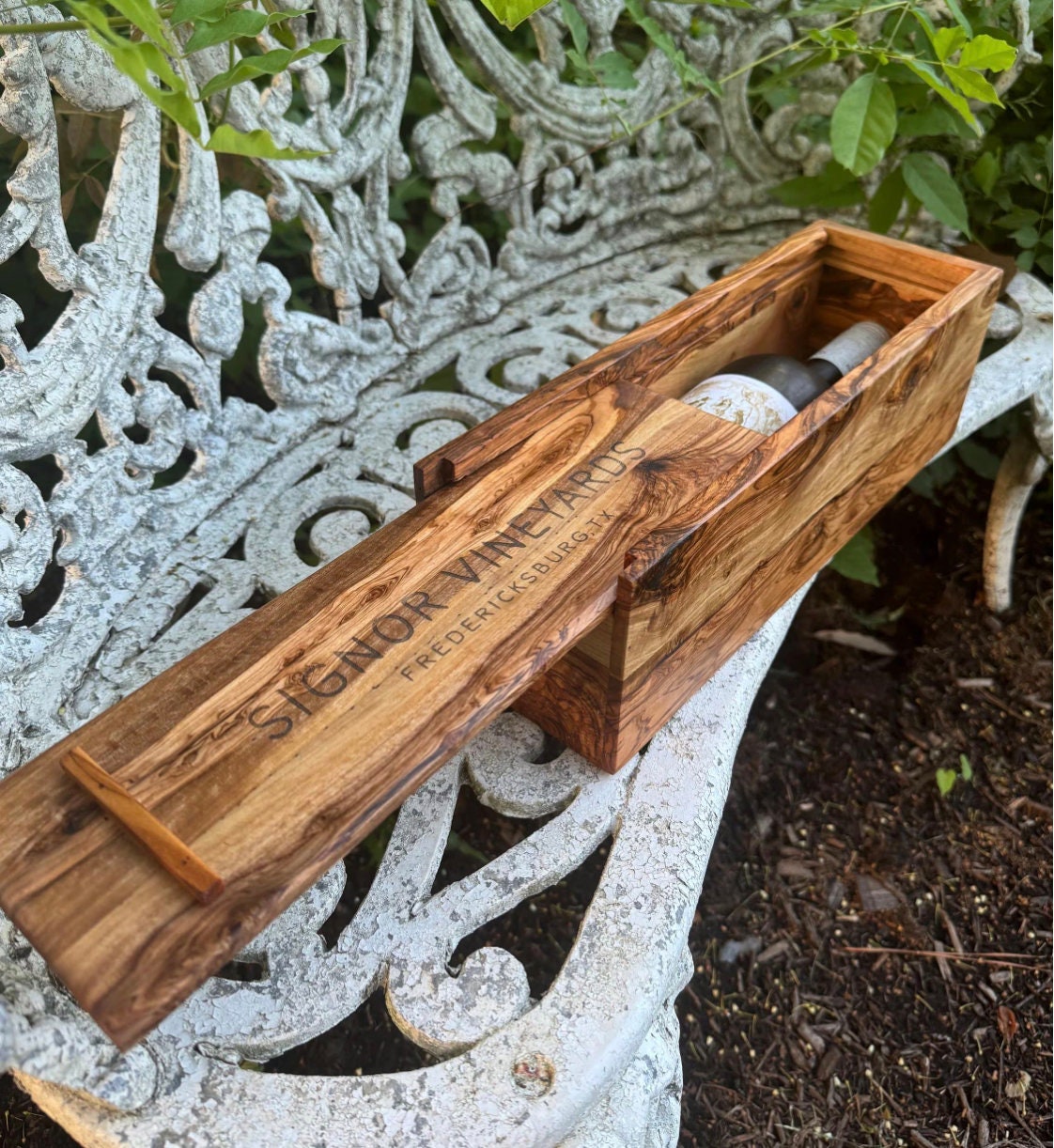 Custom Olive Wood Wine Boxes