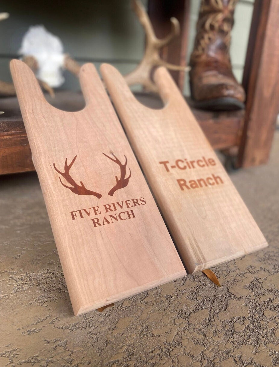 Custom Cherry Wood Boot Jacks