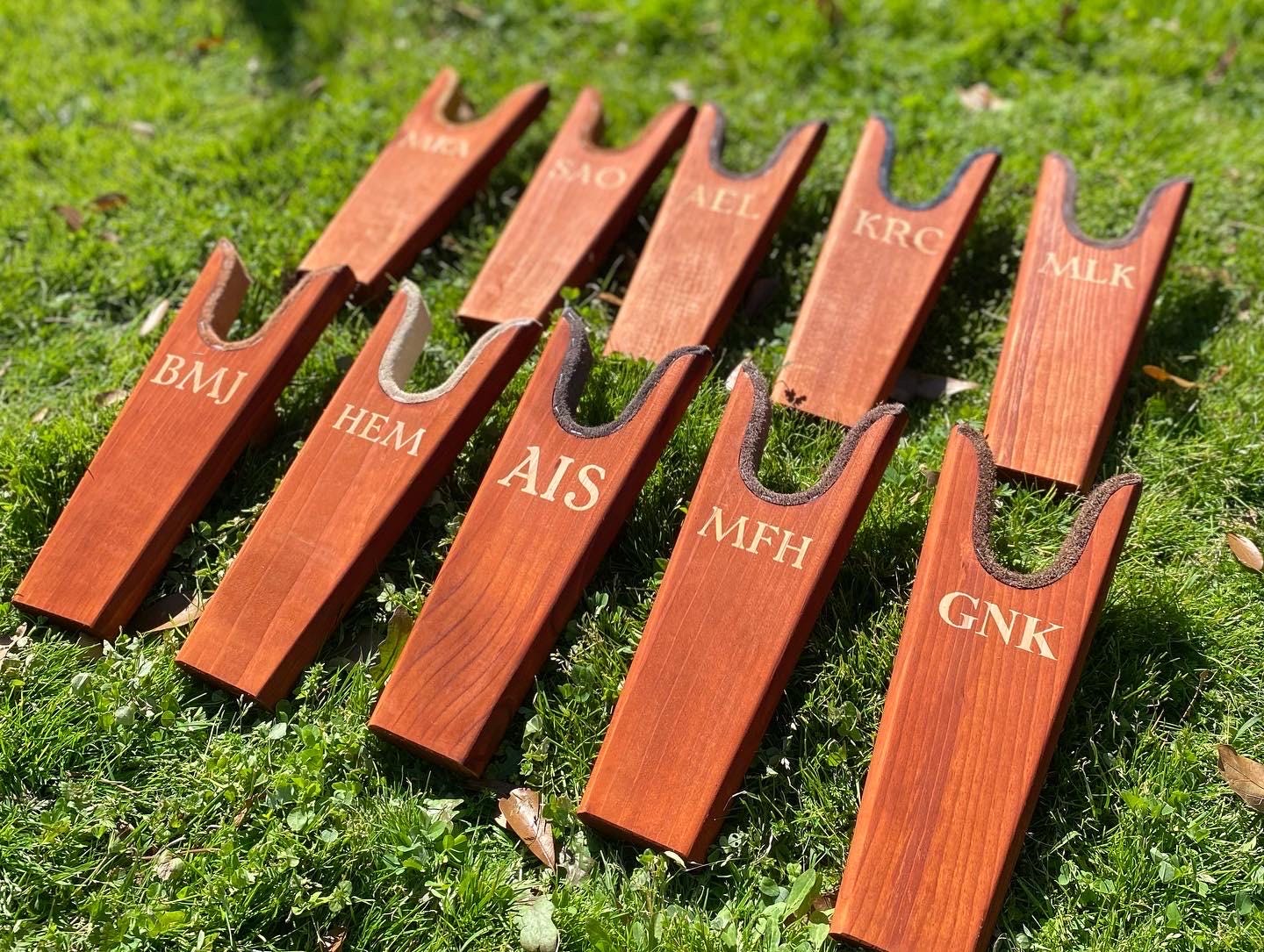 Custom Wooden Initial Boot Jacks