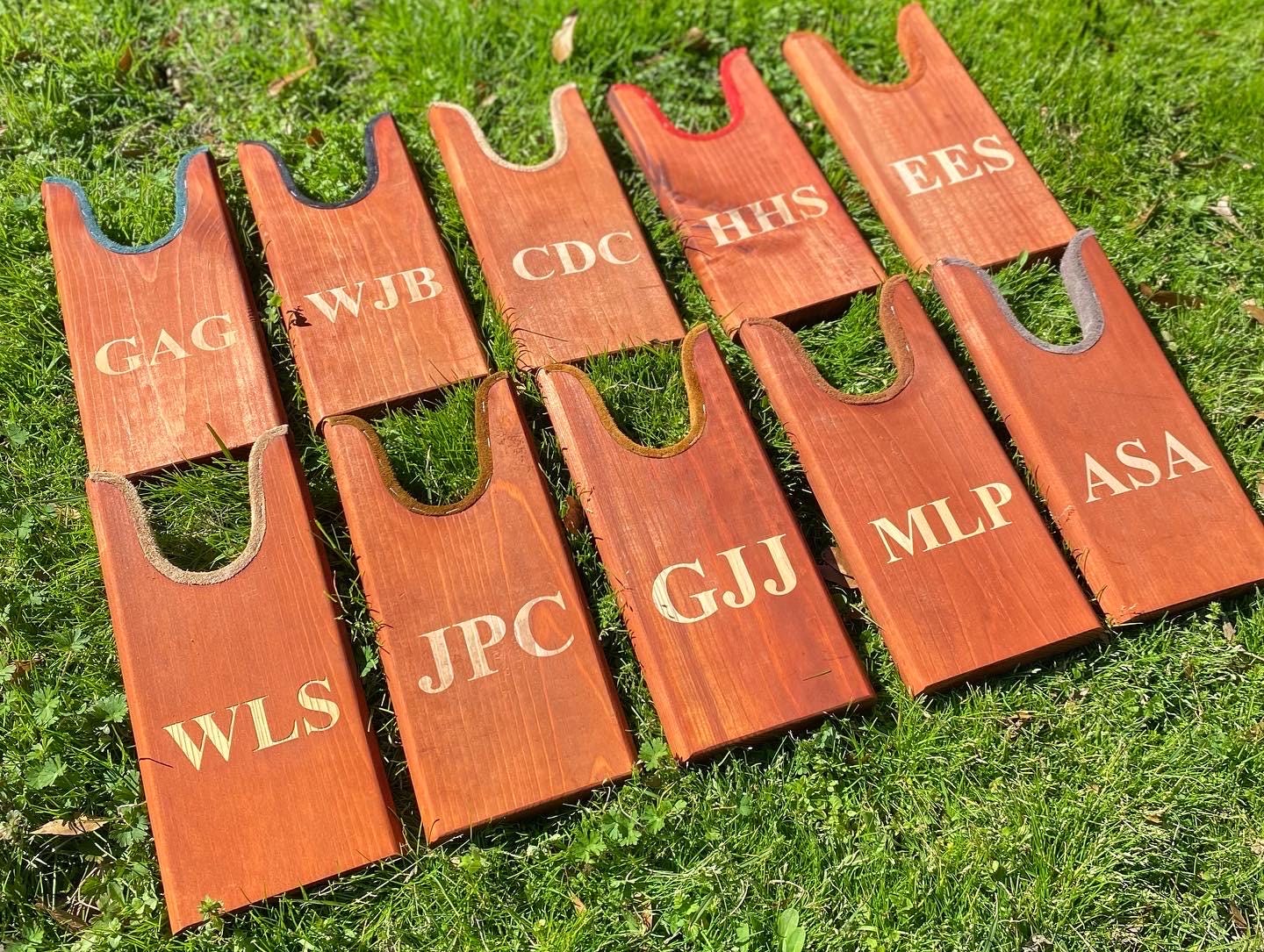 Custom Wooden Initial Boot Jacks