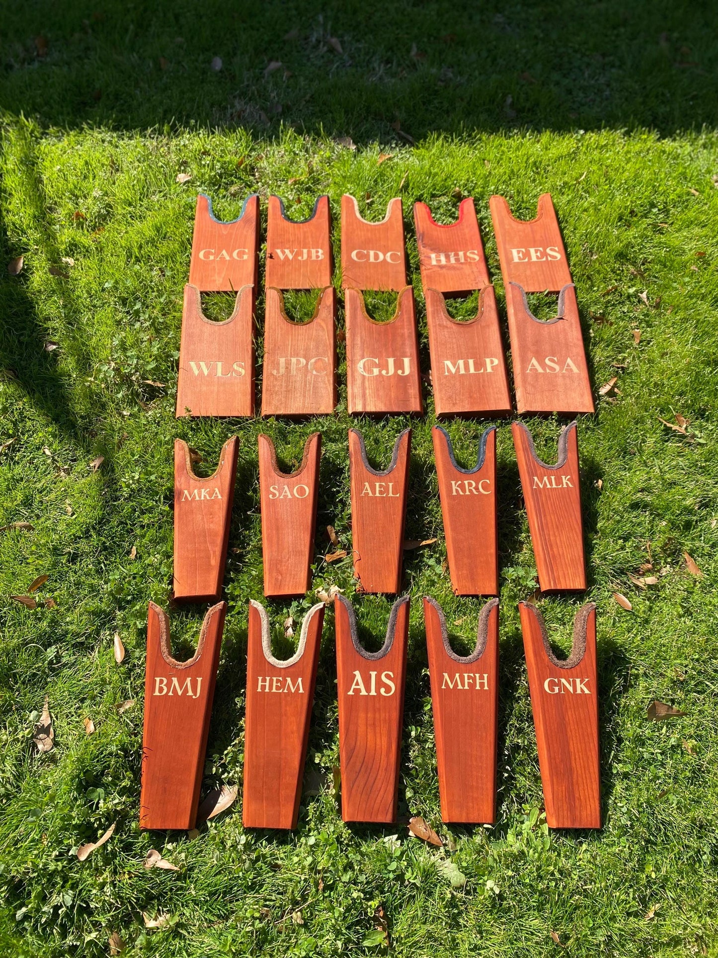 Custom Wooden Initial Boot Jacks